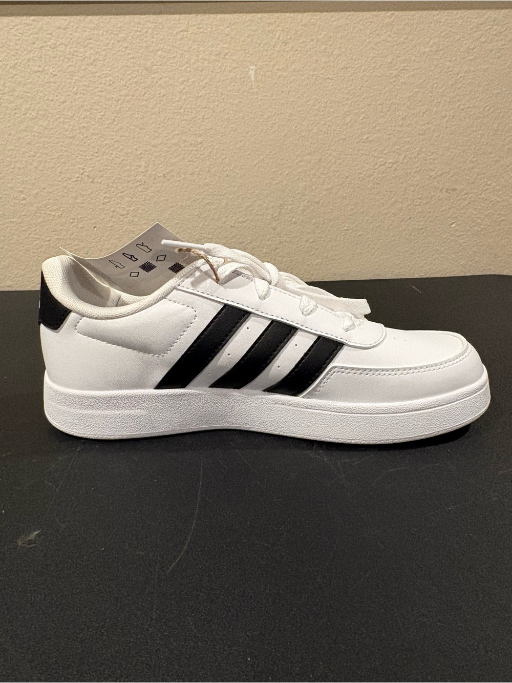 Adidas Breaknet 2.0 Kids White Tennis School Shoes Youth Size 4Y - Picture 4 of 10
